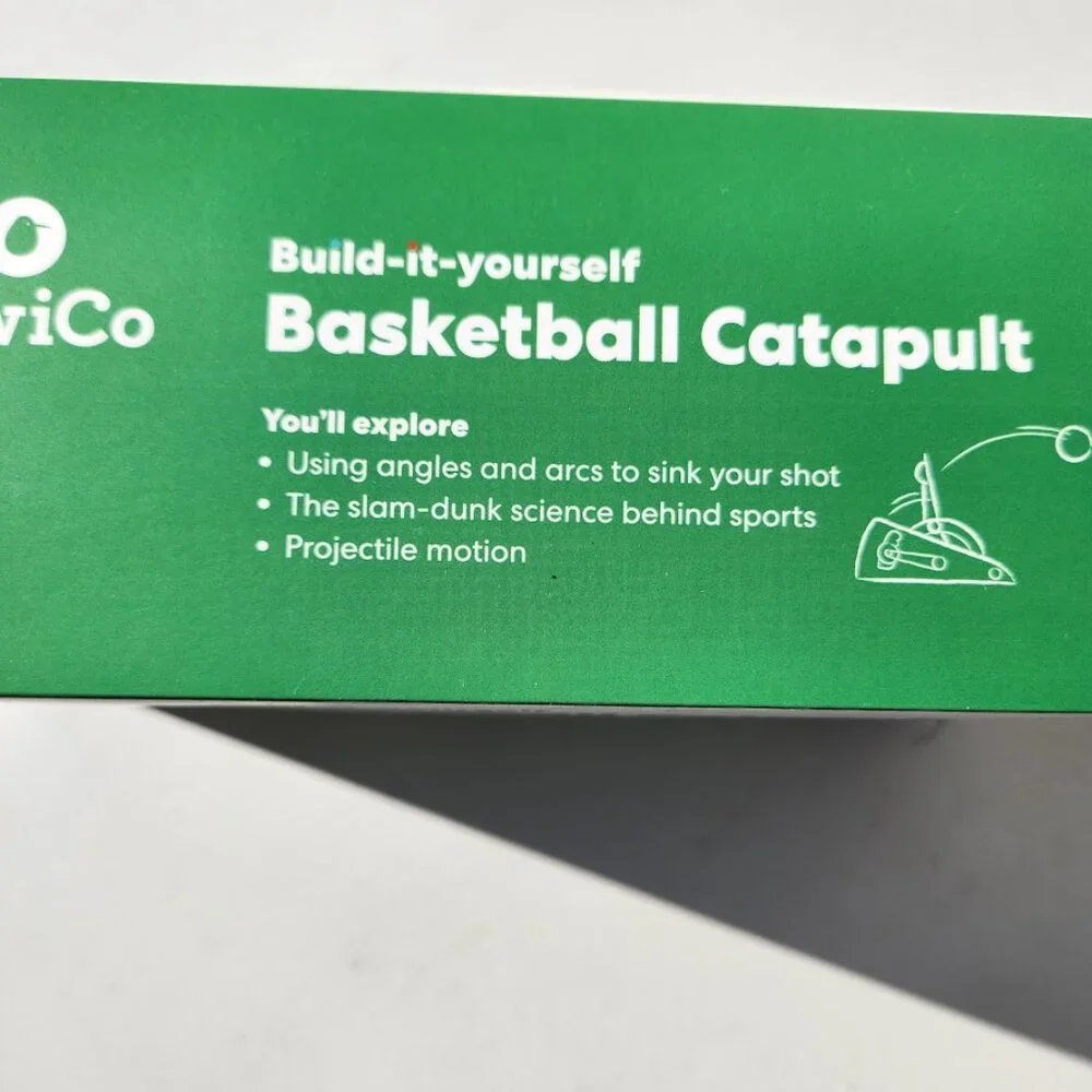 NEW KiwiCo. Kiwi Co. Basketball Catapult Arcade Toy Game Machine Physics Science